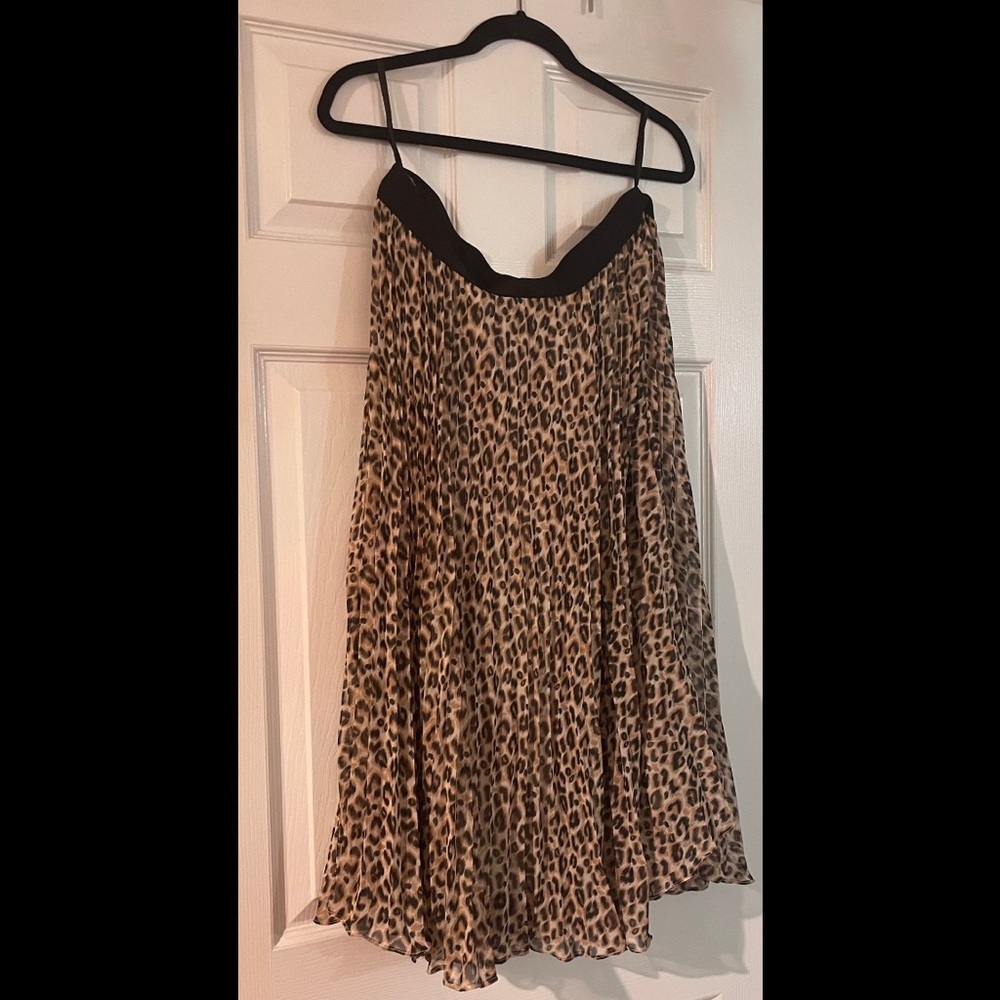 Leopard midi-length skirt 🐆